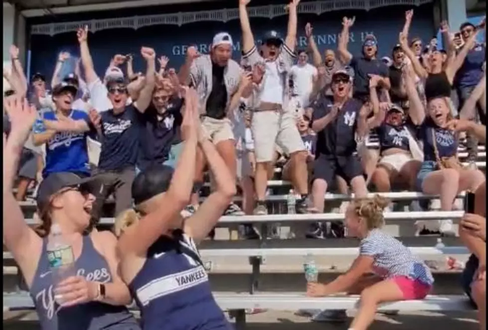 TOO CUTE: Kaplan Girl Nails Bottle Flip at Yankee Stadium, Whole Section Goes Wild