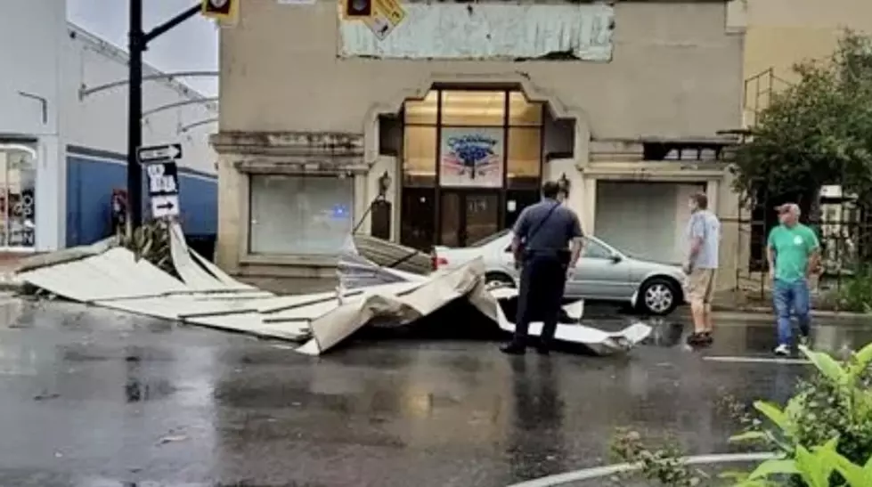 Roof Blows Off New Iberia Business