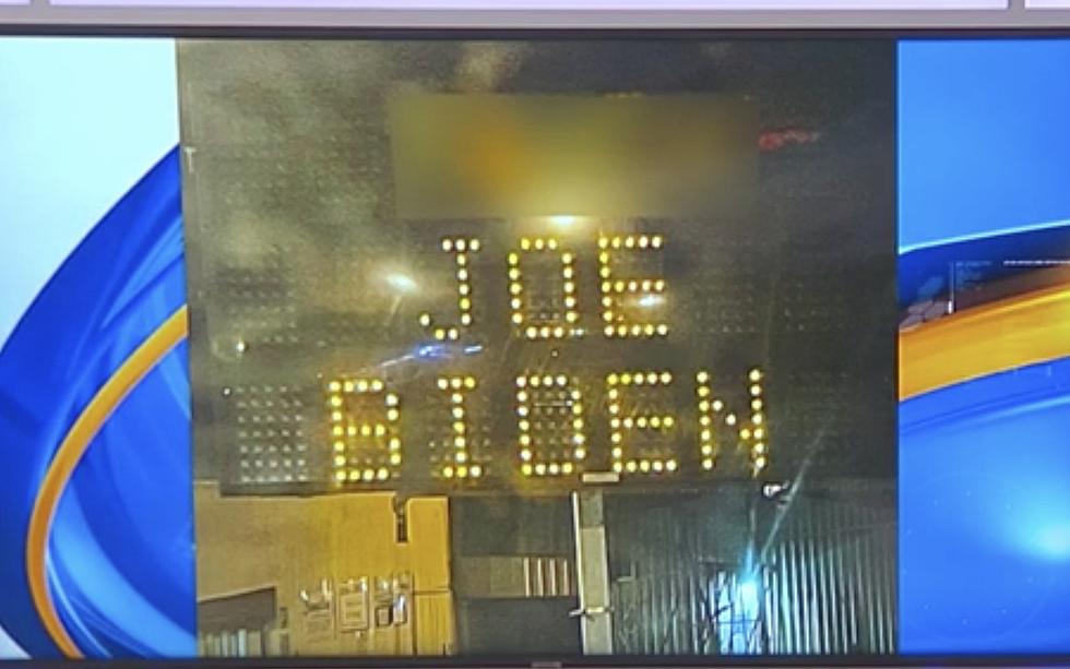 LCG Road Construction Sign Hacked, Explicit Message About Biden Posted [VIDEO]