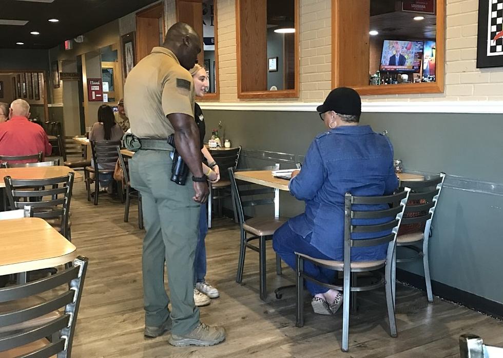 Lafayette Police Officers Become Wait Staff for Big Brothers, Big Sisters of Acadiana