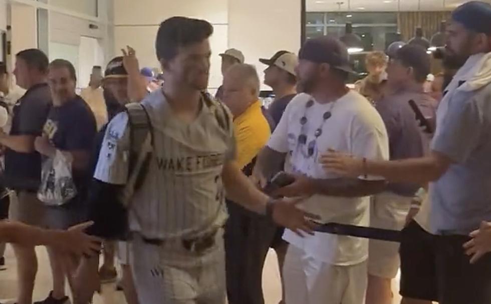 LSU Fans Applaud Wake Forest Players at Hotel Following Game in Omaha