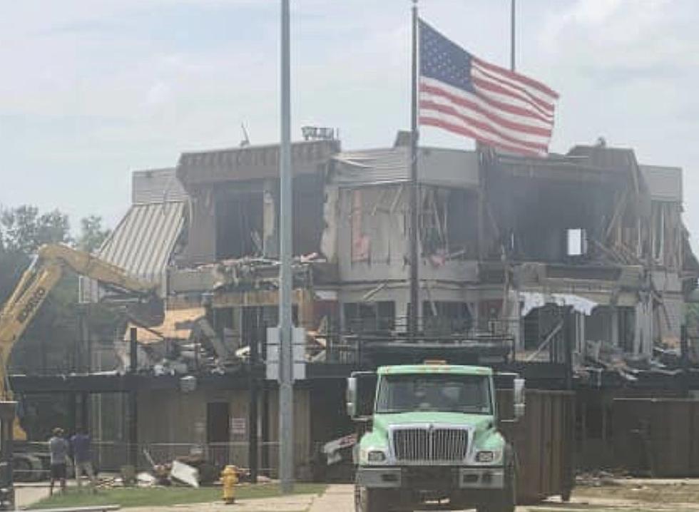 Carencro Landmark Being Demolished After Fire Destroyed Much of Structure
