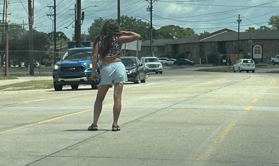 Woman Seen ‘Flashing’ Drivers While Standing on Lafayette Roadway