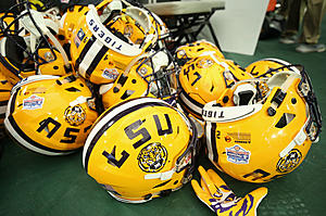 LSU Football Team to Wear Special Decal on Helmets Against Arkansas