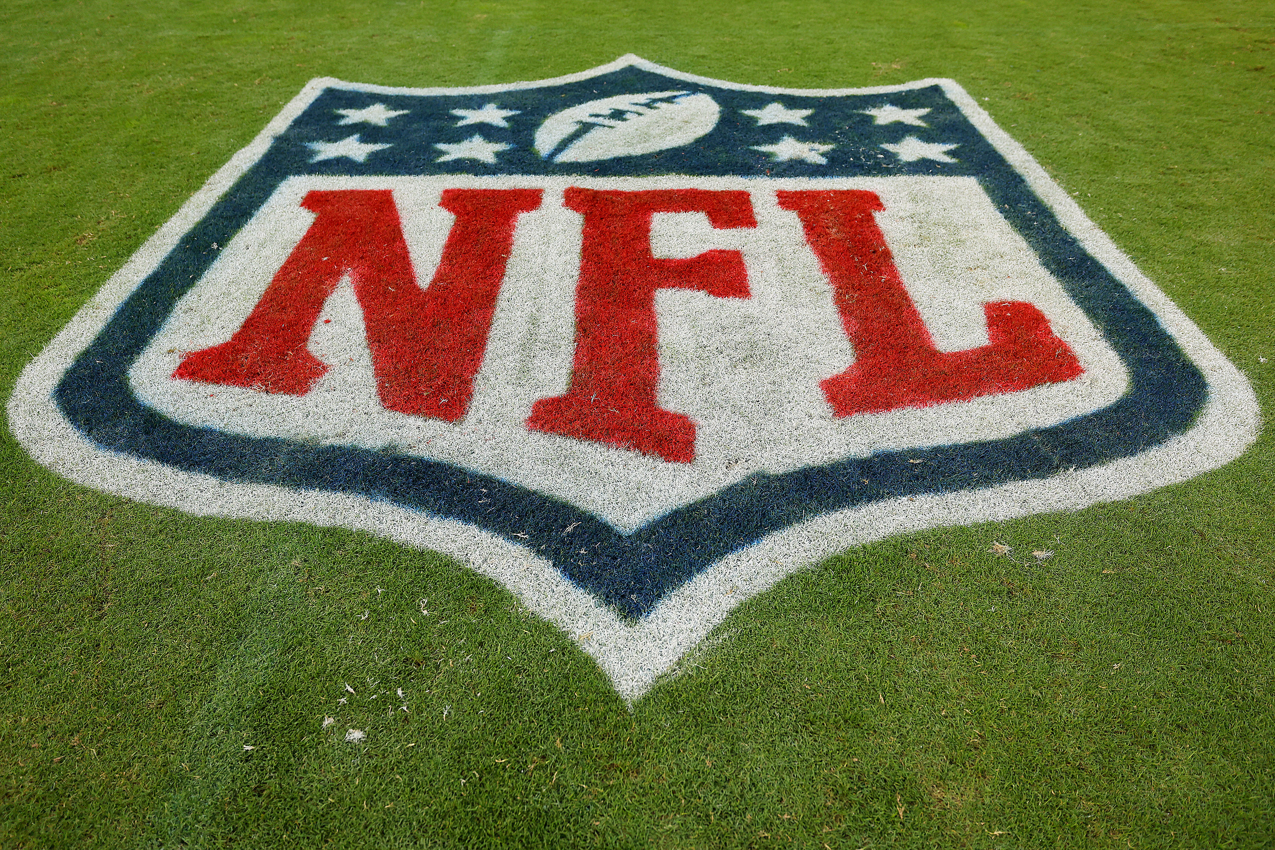 View of dog wearing Denver Broncos jersey in parking lot outside Mile  News Photo - Getty Images