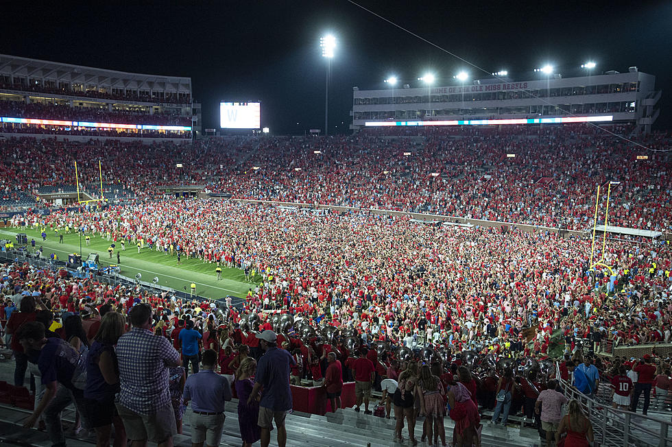 LSU Player Shoved an Ole Miss Fan Down as Fans Rushed the Field