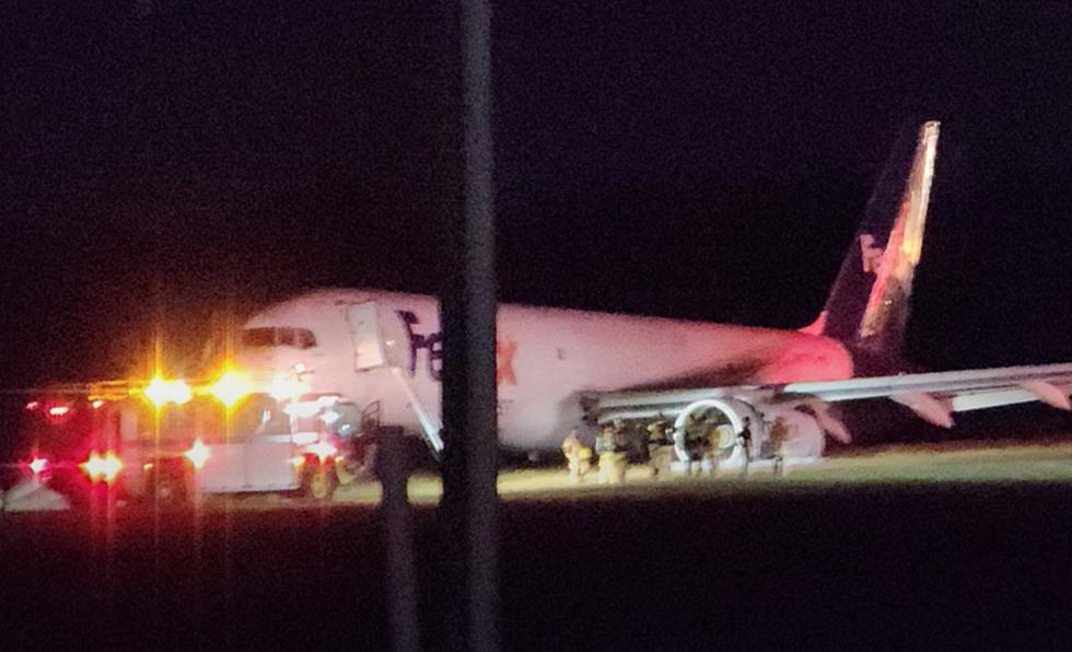 FedEx Plane Makes Fiery Emergency Landing