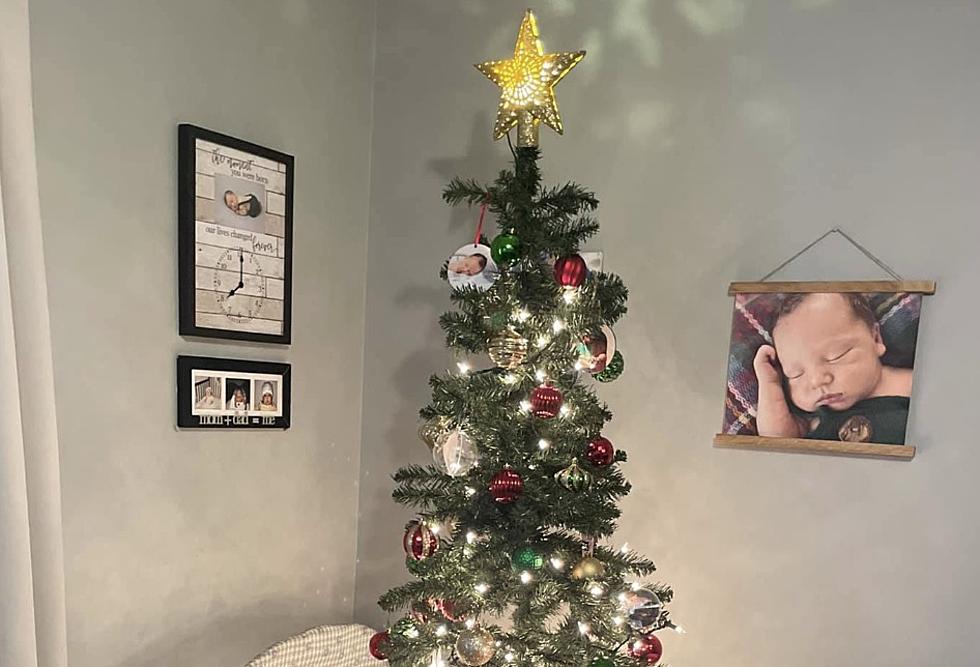 Mother Finds Hilarious Way to Keep Baby Away From Christmas Tree