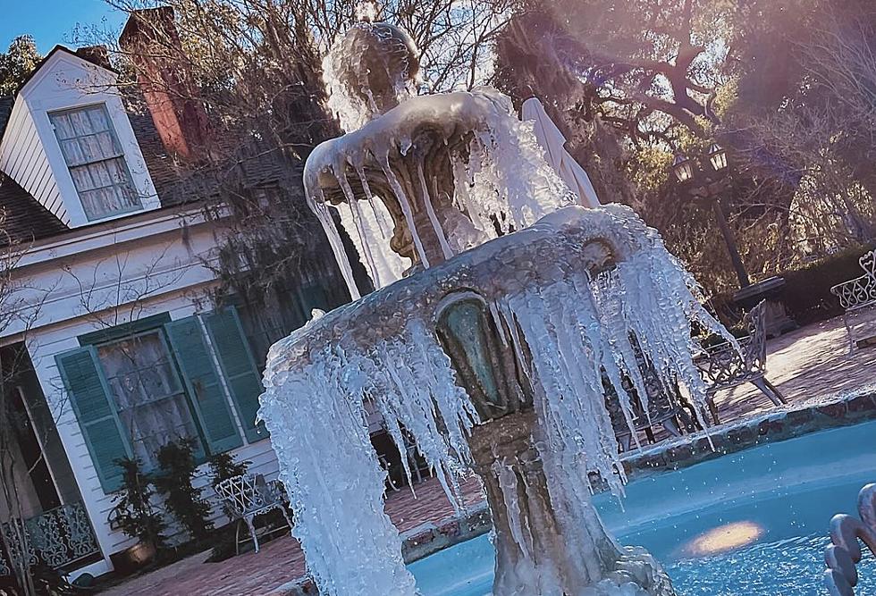 The Myrtles Post Photo of Frozen Fountain, May Show More Than Intended