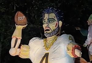 New Orleans Mardi Gras Float Trolls Saints Quarterback Derek...