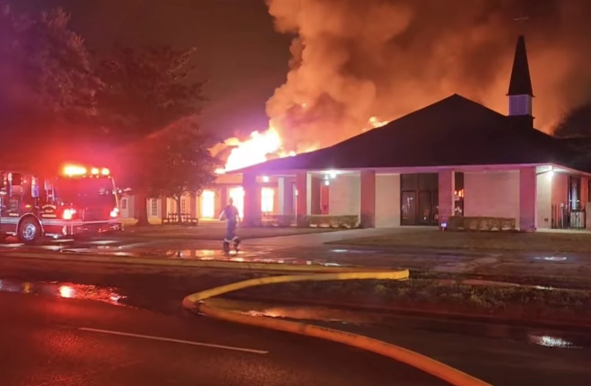 Major Fire Destroys Much of Church in South Louisiana