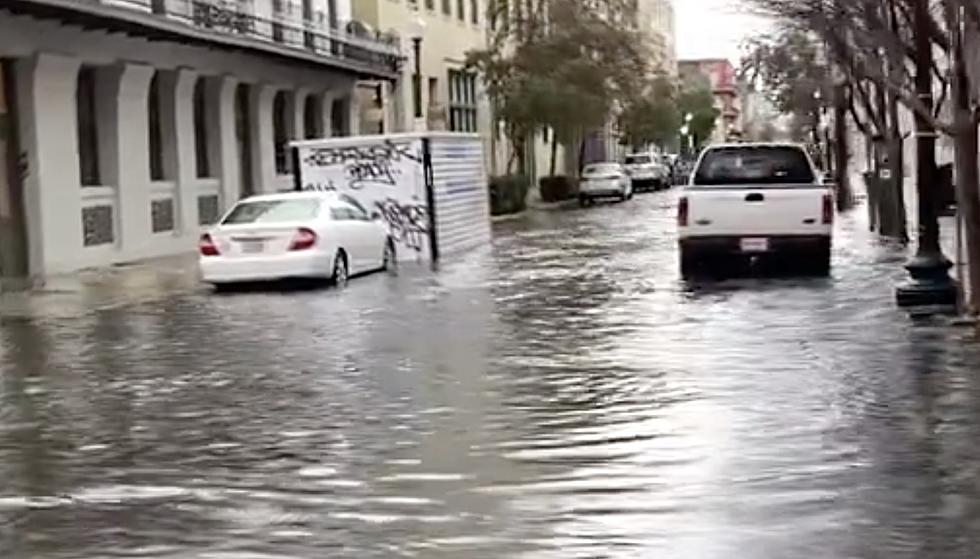 New Orleans, Louisiana Streets Flood After Thunderstorms Sweep Across Region