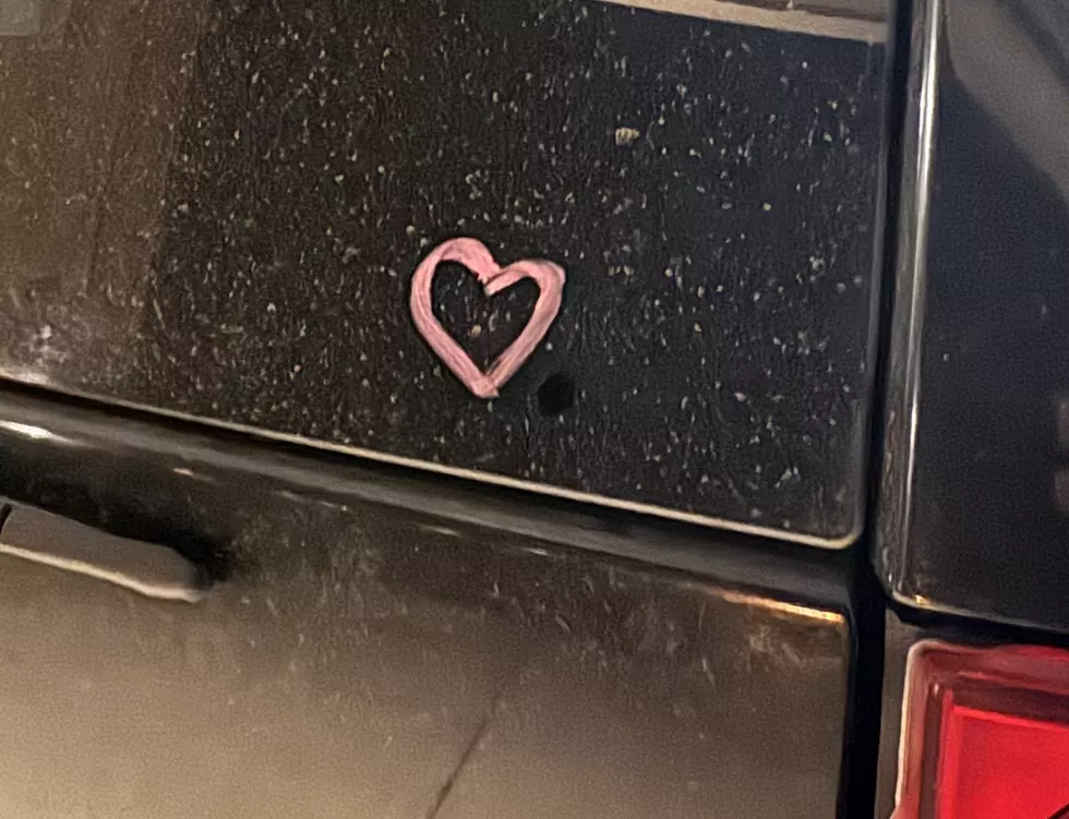 Hearts Show Up on Back Windows of Some Vehicles in Lafayette, Louisiana