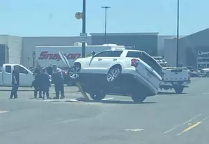 Car Hits Pole in Parking Lot of South Louisiana Walmart Store