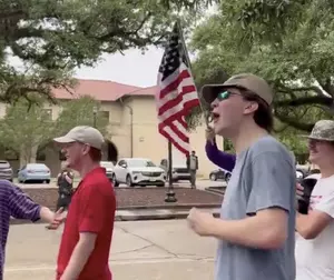 Pro-Palestine Protesters Met With USA Chants at LSU