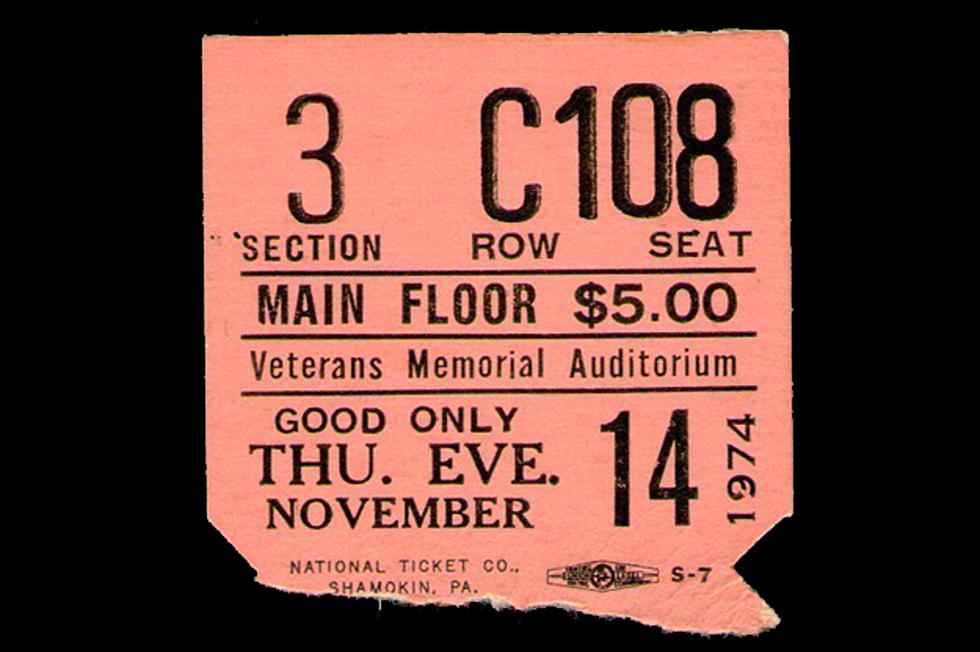 1974 Rush Ticket Stub Listed For $2500 On Ebay