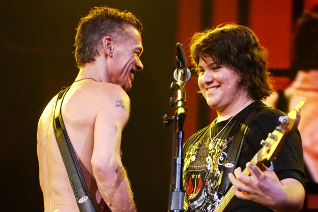 Eddie and Wolfgang Van Halen