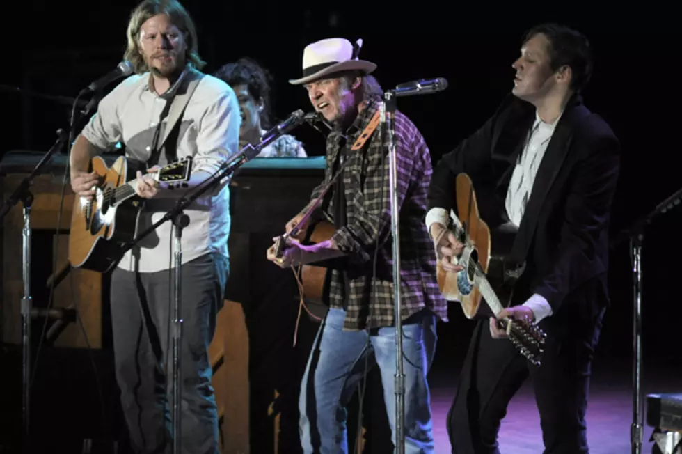 Neil Young Performs &#8216;Helpless&#8217; With Arcade Fire At Bridge School Concert
