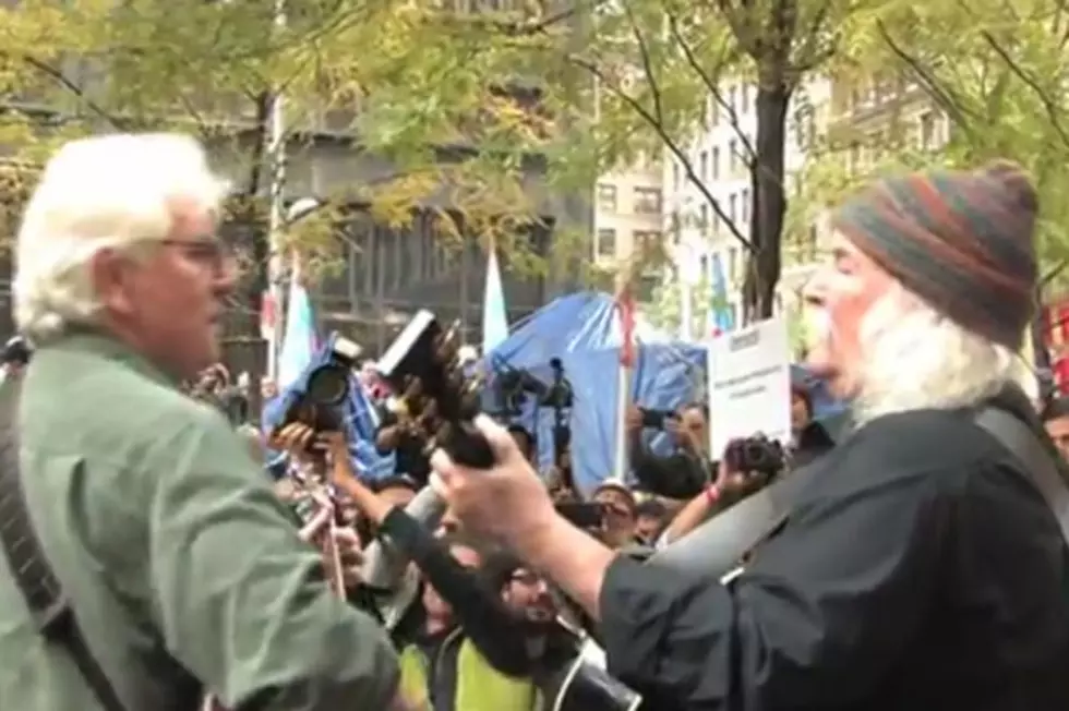 David Crosby and Graham Nash Perform for Occupy Wall Street Crowds