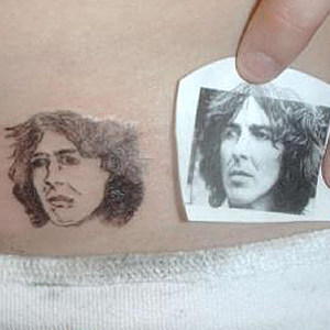 Richard Avedon 1966 George Harrison Portrait Tattoo