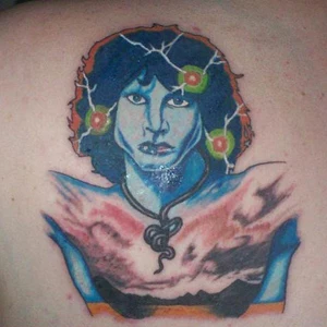 my first ever tattoo of jim morrison from the doors im in love with it   rtattoo