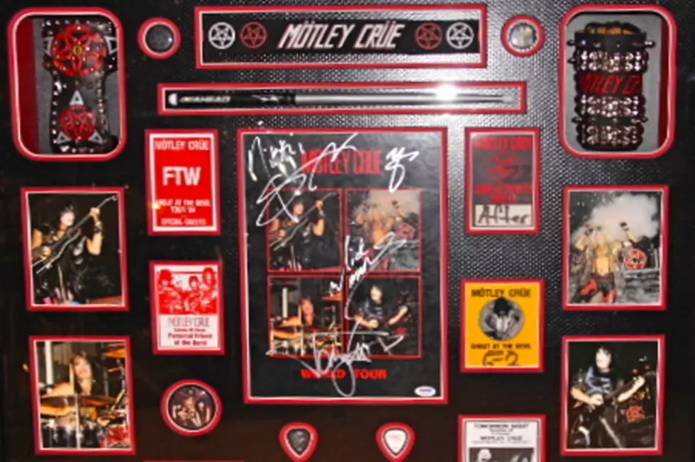 Motley Crue Framed Autographed Memorabilia Sells For 5K