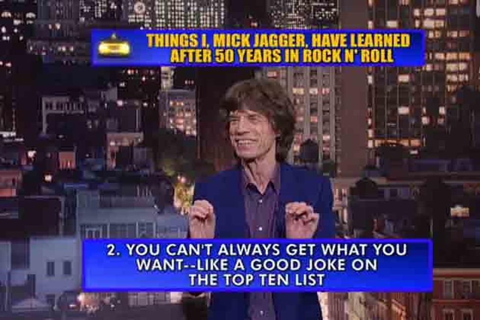 Watch Mick Jagger Deliver 'The Late Show With David Letterman' Top 10 List