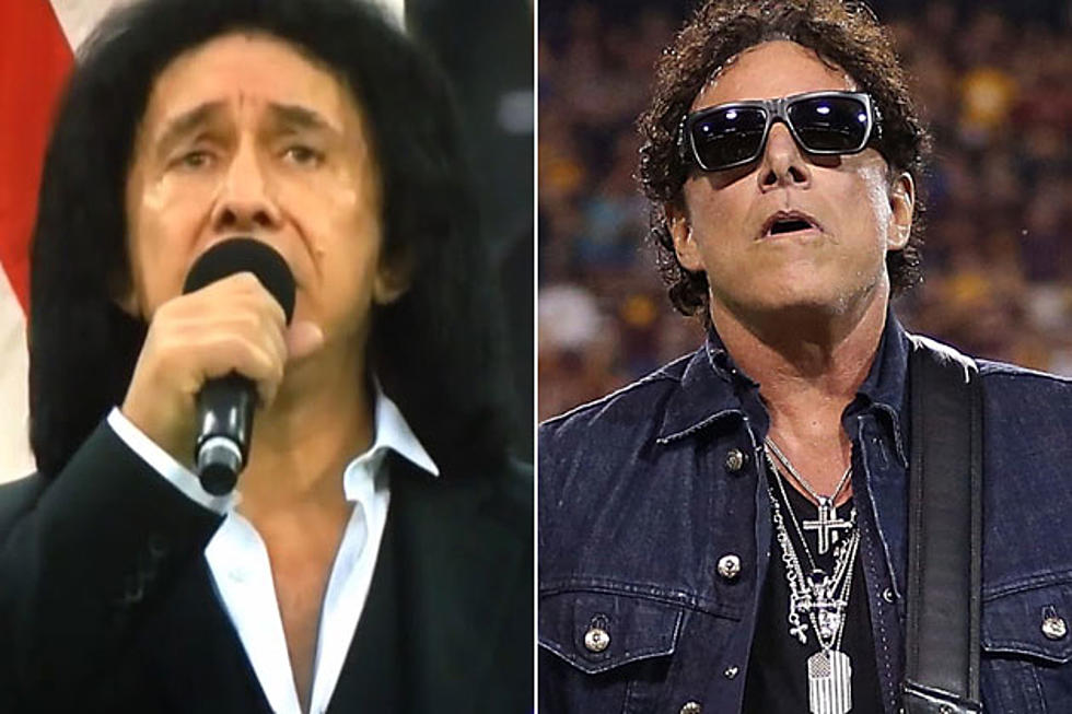 Rock Stars Perform National Anthem