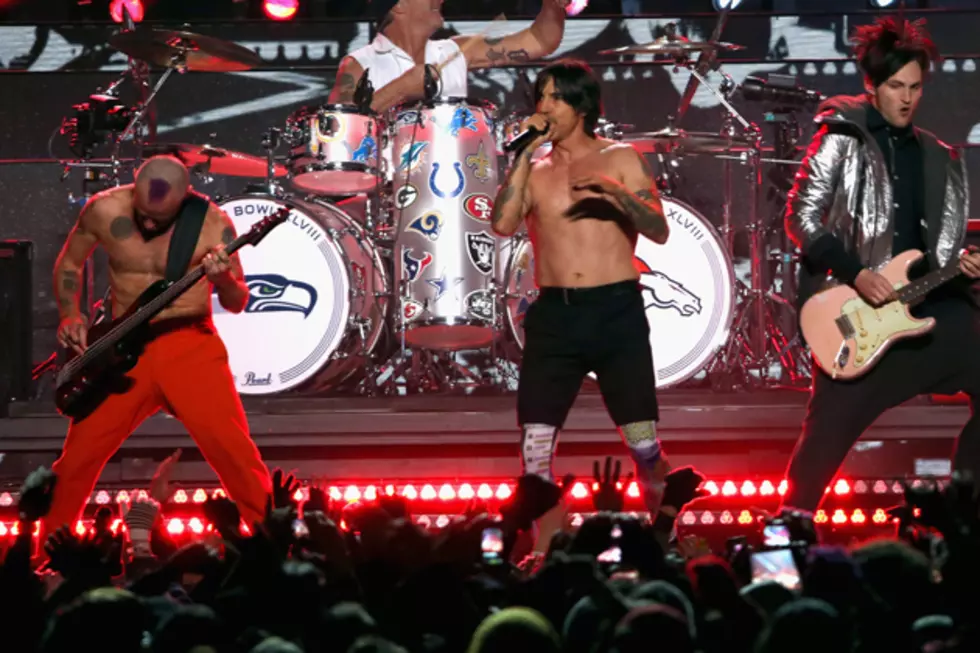 Was Flea Faking It at the Super Bowl?