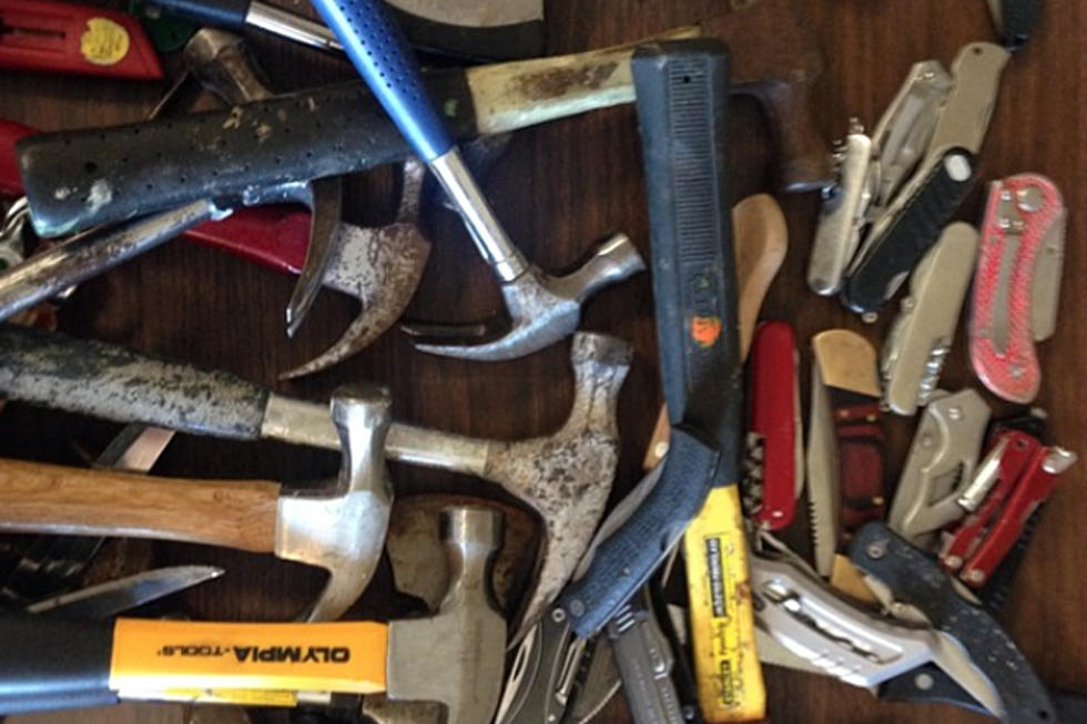 Knives, Axes and Saws Fill Mountain Jam Confiscation Table