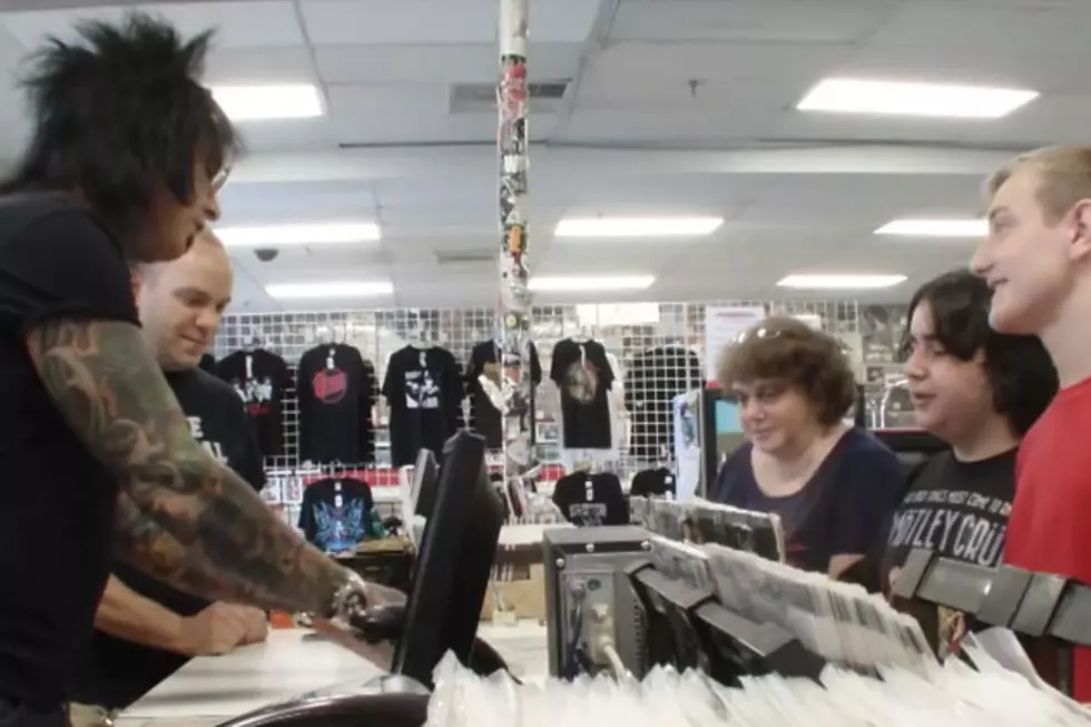 Watch Footage of Nikki Sixx Working in a New Jersey Record Store