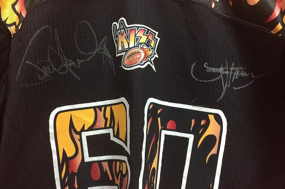 Win an LA Kiss Game-Worn Jersey Signed by Gene Simmons and Paul Stanley