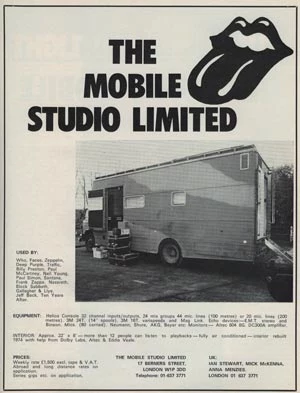 A Look Back at the Rolling Stones Mobile Studio: 'A Watershed Moment in  Recording Technology'