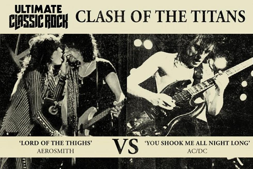 Clash of the Titans &#8211; Aerosmith, ‘Lord of the Thighs’ vs. AC/DC ‘You Shook Me All Night Long’
