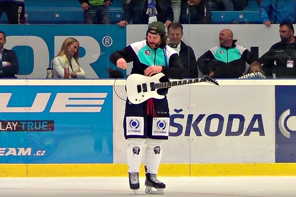 Watch a Guitar-Toting Hockey Player Cover Tom Petty’s ‘Free Fallin” on Ice