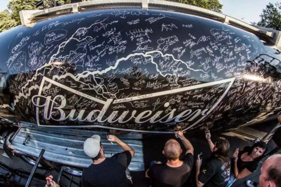 Metallica Fans Sign Budweiser Tanker Carrying the Band&#8217;s Limited-Edition Beer