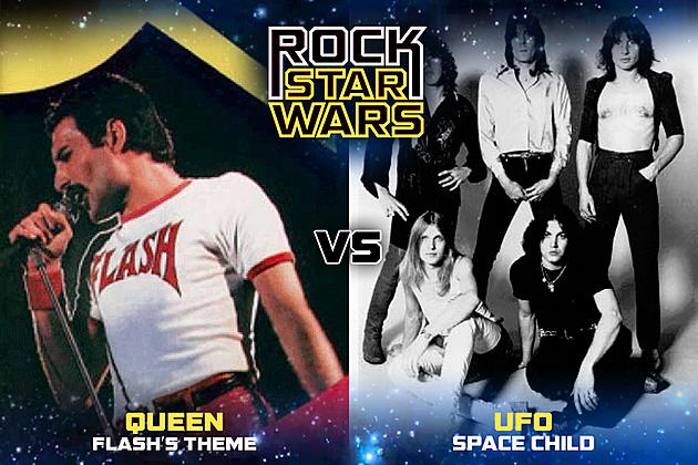 Queen, &#8216;Flash&#8217;s Theme&#8217; vs. UFO, &#8216;Space Child': Rock Star Wars