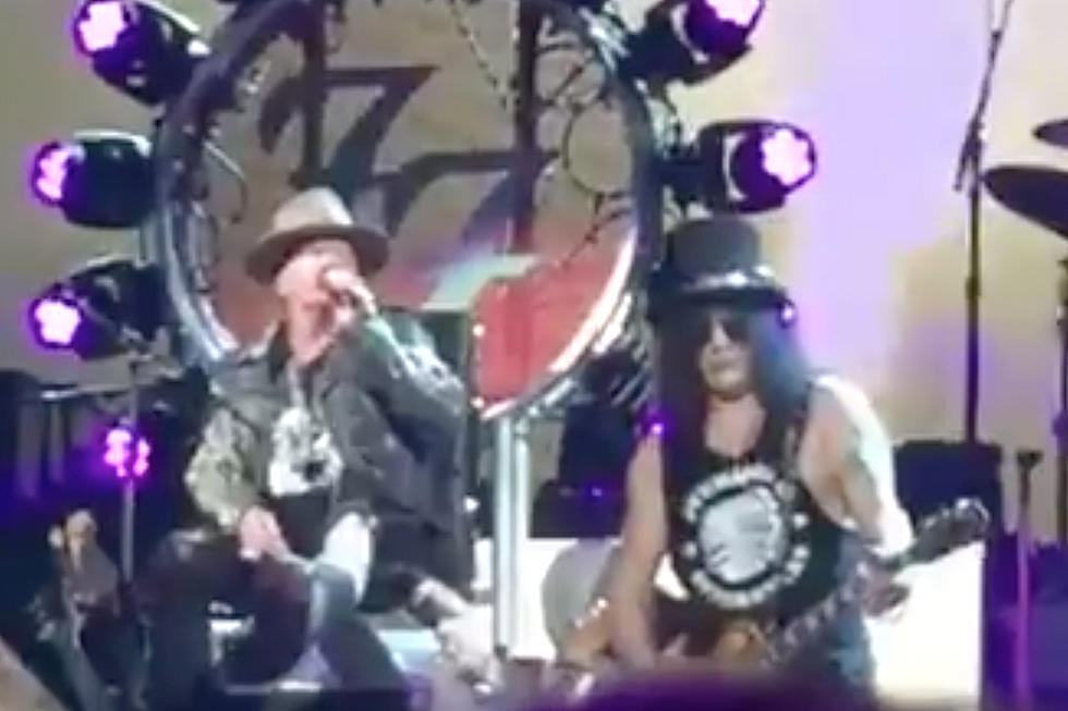 Axl Rose Borrows Dave Grohl's Throne for First Guns N' Roses Las Vegas Show