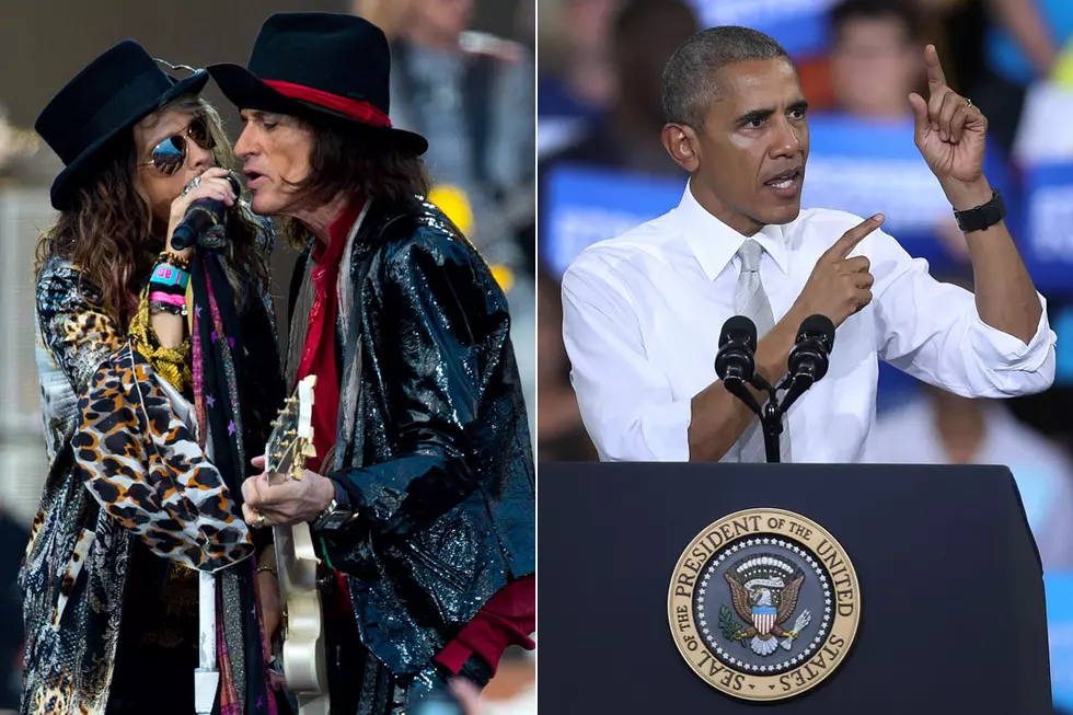 Aerosmith's Steven Tyler and Joe Perry Meet President Obama