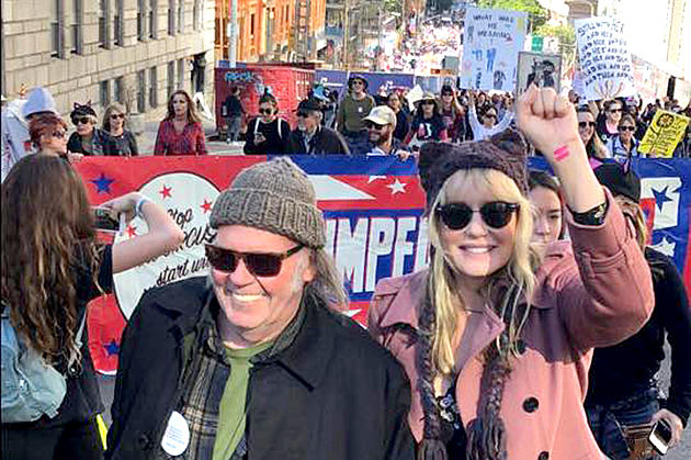 Neil Young Joins ‘Beautiful’ Anti-Trump Women’s March