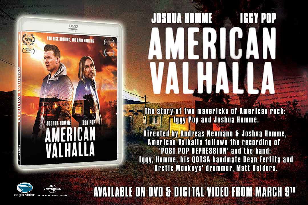 Iggy Pop & Joshua Homme 'American Valhalla' DVD Available Now!