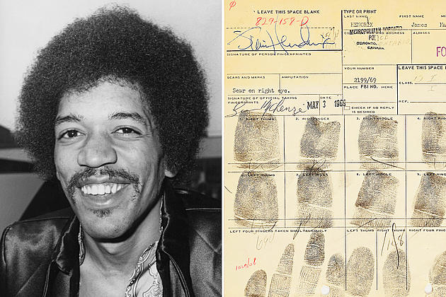 Signed Jimi Hendrix Arrest Card Goes to Auction