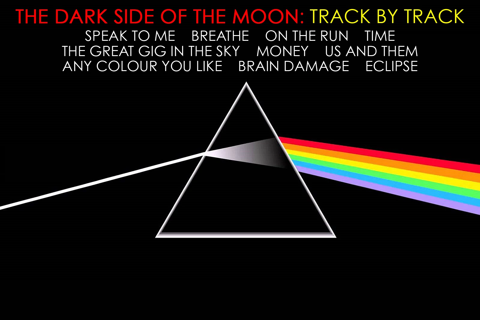 Pink Floyd - The Dark Side of the Moon (1973) - 12 Vinyl Record Clock