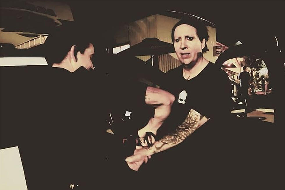 Watch Marilyn Manson Being Put in Handcuffs