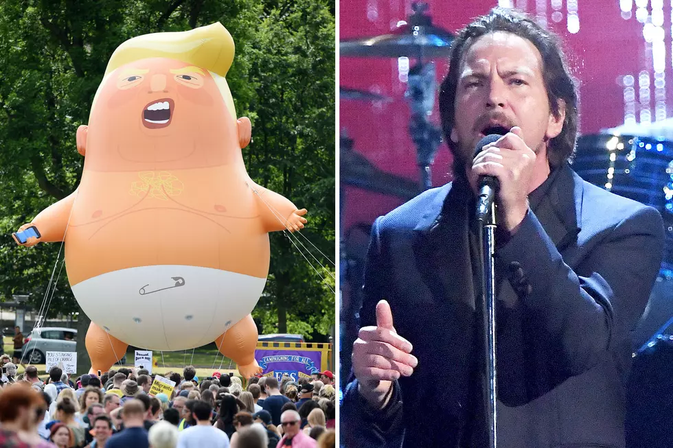 Pearl Jam Use Trump Baby Balloon at London Show