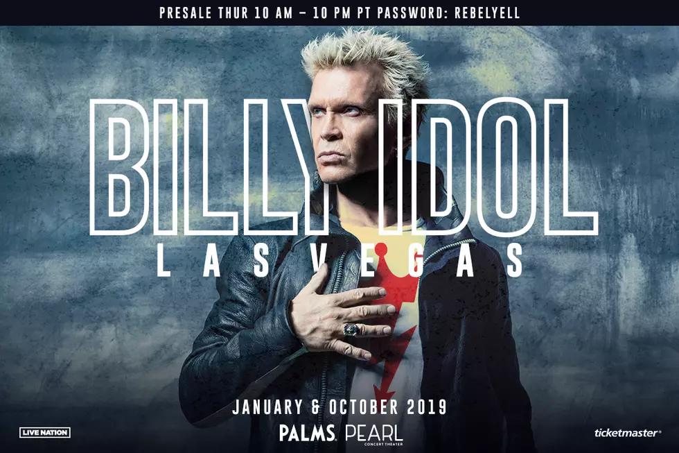 Presale NOW! Billy Idol Las Vegas Residency