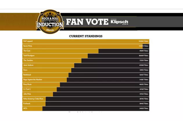 Def Leppard and Stevie Nicks Lead Rock Hall Fan Vote