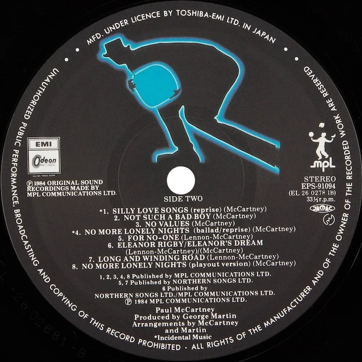 ポップス+ロック(洋楽) CD Paul McCartney Give My Regards To Broad Street TOCP6672 Odeon, MPL (2) /00110 Paul McCartney – Give My Regards To Broad Street | Releases