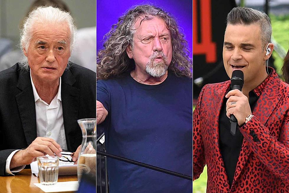 Robbie Williams Reportedly Dressing Up as Robert Plant to Mock Jimmy Page