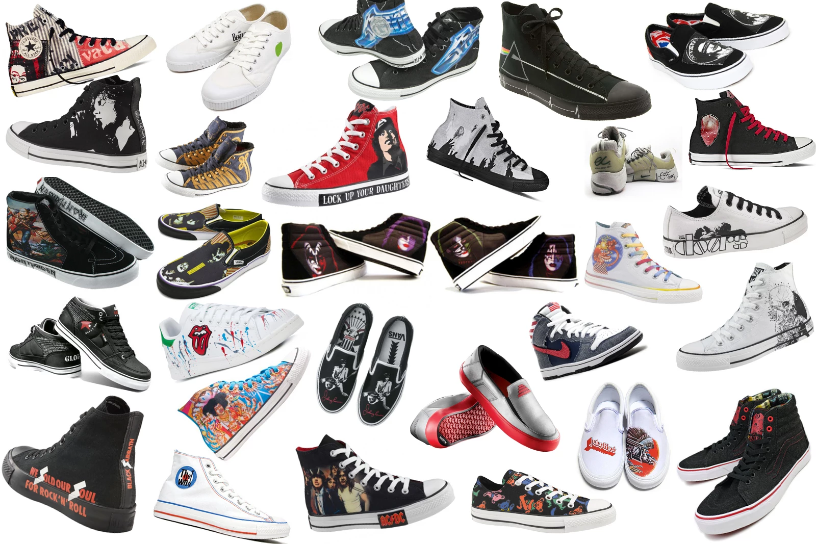 converse rock band shoes